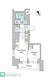 江東区深川2丁目マンション 1LDKの間取図画像