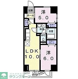 VillaWisteria 2LDKの間取図画像