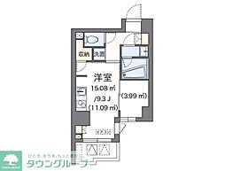 LOVIE銀座東 ワンルームの間取図画像