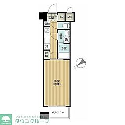 アヴァンティーク銀座2丁目 1Kの間取図画像