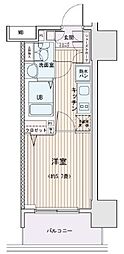 エスティメゾン錦糸町2 1Kの間取図画像
