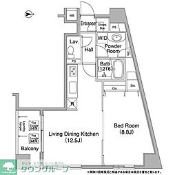 コンフォリア銀座EAST 1LDKの間取図画像