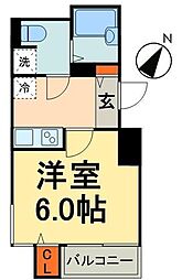 ドルチェ日本橋浜町・弐番館 1Kの間取図画像