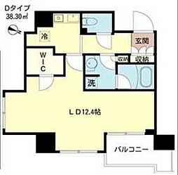 プロスペクト日本橋小網町 1Kの間取図画像