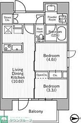 台東区元浅草4丁目マンション 2LDKの間取図画像
