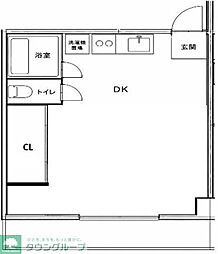 ガーデンハイツ ワンルームの間取図画像