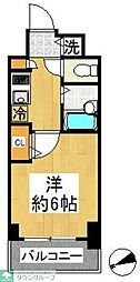 ガーラ・シティ門前仲町 1Kの間取図画像
