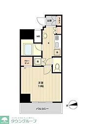 ラクラス新御徒町 1Kの間取図画像