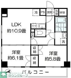 レジデンス上野 1LDKの間取図画像