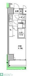 S-RESIDENCE押上Clair 1Kの間取図画像