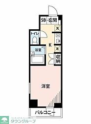 B-Wall神保町 ワンルームの間取図画像