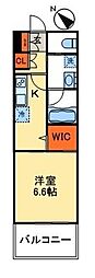 カスタリア人形町3 1Kの間取図画像
