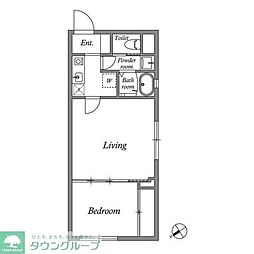 江東区永代2丁目マンション 1DKの間取図画像