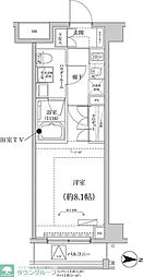 クレアルプレミア大島 1Kの間取図画像