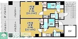 AXIS東浅草 1Kの間取図画像