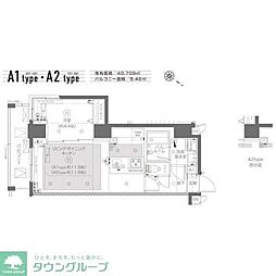 ZOOM月島 1LDKの間取図画像