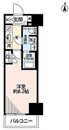プレール・ドゥーク両国4 1Kの間取図画像
