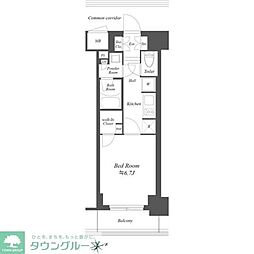 BRANSIESTA東陽町 1Kの間取図画像