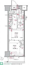 クレイシア門前仲町ザ・レジデンス 2Kの間取図画像