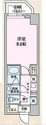 S-RESIDENCE清澄白河 1Kの間取図画像