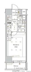 TheLOG日本橋 1Kの間取図画像