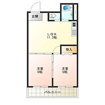 アサノマンションI  ｜ 大阪府大阪市西成区南津守３丁目（賃貸マンション2LDK・4階・49.61㎡） その2