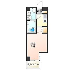 ティアラコートWEST 1Kの間取図画像