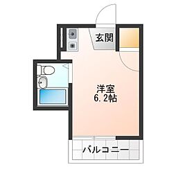 ディノ玉出 ワンルームの間取図画像