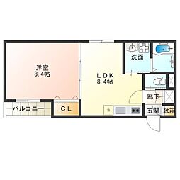 FaseciaRio 1LDKの間取図画像