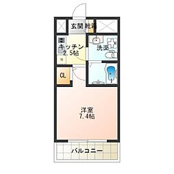 FDSCourtFelice 1Kの間取図画像