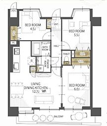 間取図画像 3LDK