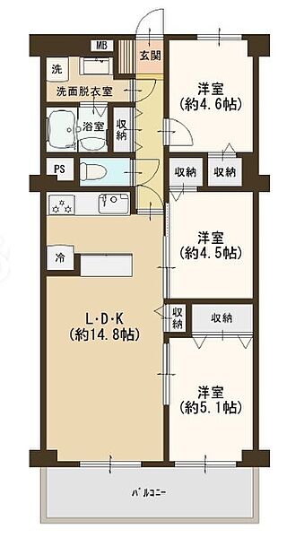 間取りを拡大表示