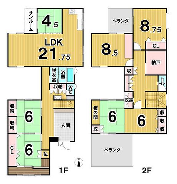 間取りを拡大表示