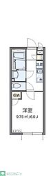 クレイノハックベリー2 1Kの間取図画像