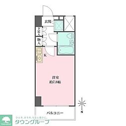 藤和シティコープ練馬 ワンルームの間取図画像