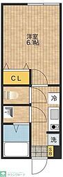 Quest上石神井 1Kの間取図画像