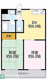 メゾンサトウ 2LDKの間取図画像
