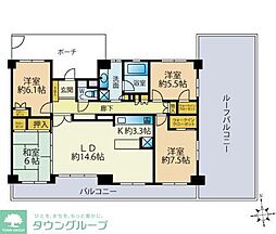 アールヴェール練馬高野台 4LDKの間取図画像