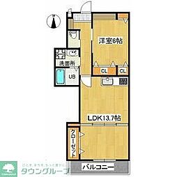 エスペランサ 1LDKの間取図画像
