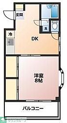 栄ビル 1DKの間取図画像