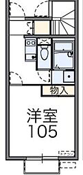 レオネクストメゾングリシーヌ 1Kの間取図画像