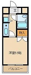 マイルストン東久留米 1Kの間取図画像