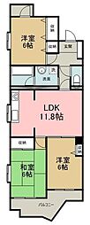メゾン・ド・トロア 3LDKの間取図画像