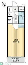 ライオンズマンション清瀬第2 ワンルームの間取図画像