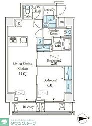 CREATIF練馬 2LDKの間取図画像