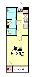 クレイノブァンテージ3 1Kの間取図画像