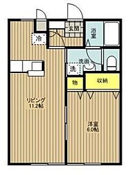 コンフォート東久留米A 1LDKの間取図画像