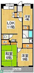 ソレイユ久保 3LDKの間取図画像