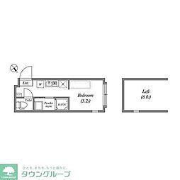 リバーサイドレジデンス大泉学園 ワンルームの間取図画像