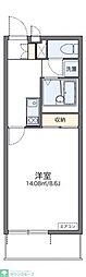 LEONEXT希望 1Kの間取図画像